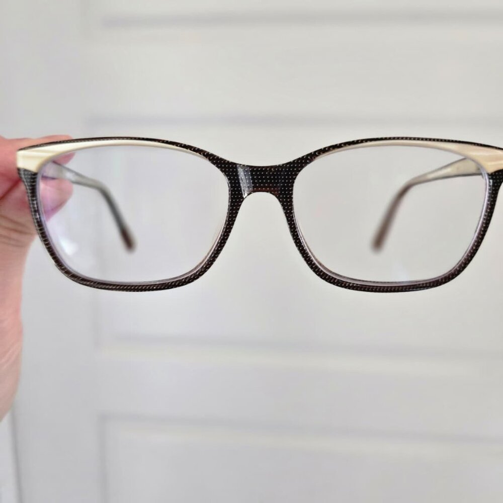 Etnia Eyeglasses Frames WEIMAR BRBE Brown Spotted Iridescent Ivory 53-15-135